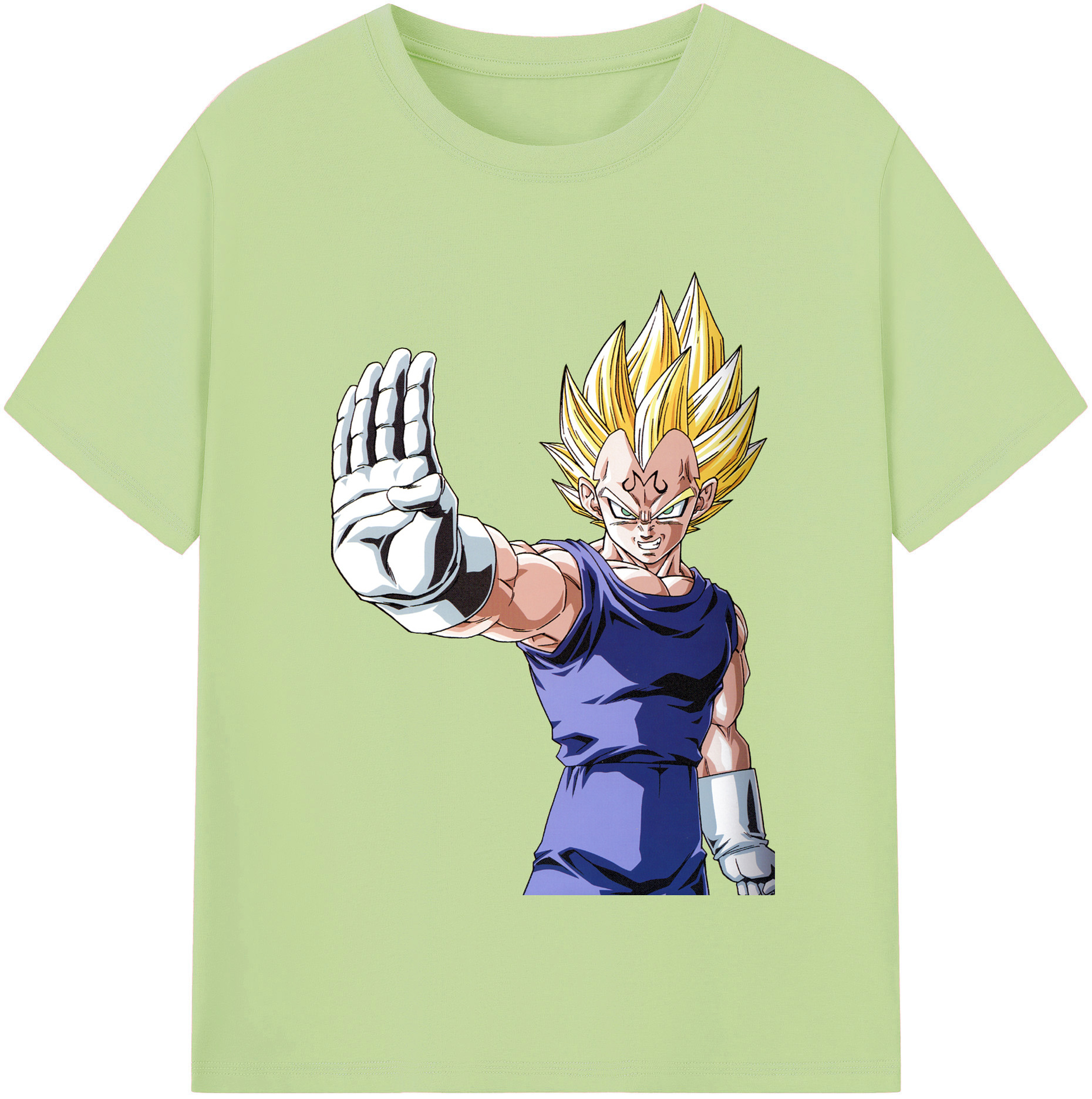 （画像用） ドラゴンボール ベジータ四世（Bejīta Yonsei）DRAGON BALL Vegeta IV 綿100％半袖Tシャツ（フロントプリント）